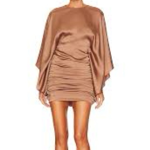 Brand new SIZE "0" with tags Jonathan Simkhai Bell sleeve mini in latte - Picture 6 of 10